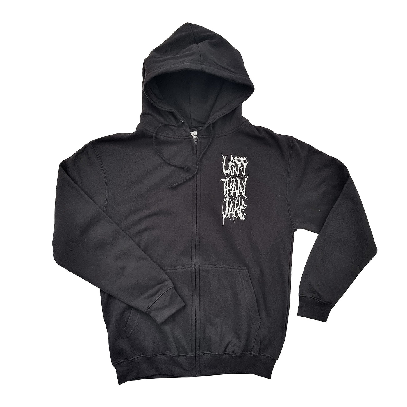 Logo Black Zip Up Hoodie